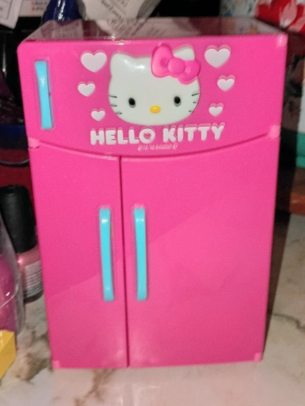 Hello Kitty 2016 Pink Fridge Filled With HK Food